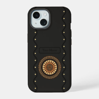 Coque iPhone 15 de style étrusque