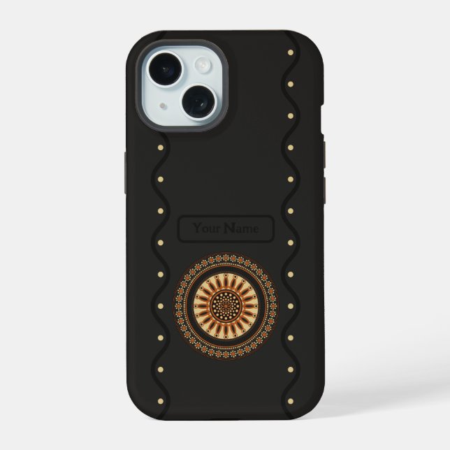 Coque iPhone 15 de style étrusque (Verso)