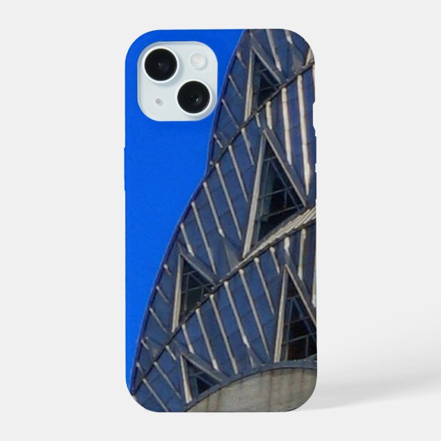 Coque iPhone 15 Décor du Chrysler Building (Verso)