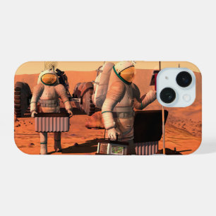 Coque iPhone 15 Des astronautes installent un équipement météorolo