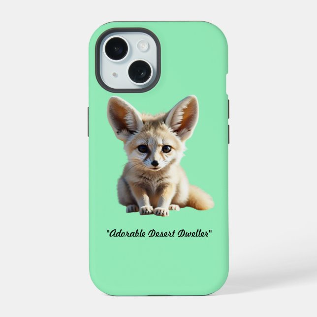 Coque iPhone 15 "Desert Fox Magic" (Verso)