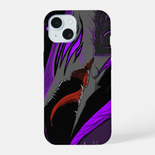 Coque iPhone 15 Dessin animé sombre Fantasy Corbeau et Art Démon