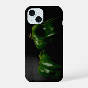 Coque iPhone 15 Deux poivrons verts iphcna