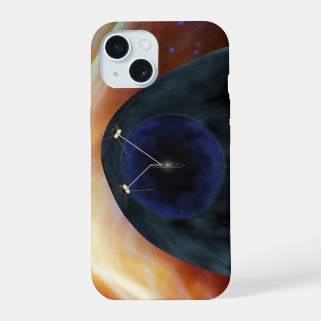 Coque iPhone 15 Deux Voyageurs Spacecraft Explorer L'Espace Turbul (Verso)