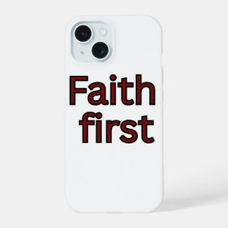Coque iPhone 15 Dicton religieux de foi