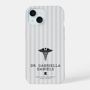 Coque iPhone 15 Diplôme de docteur de l'école de médecine moderne