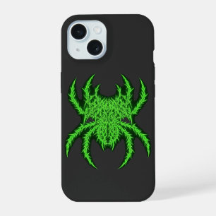 Coque iPhone 15 Discipline Araignée Vert Gym Culturisme Art