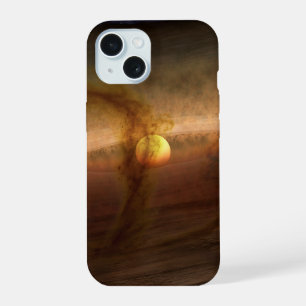 Coque iPhone 15 Disques de matériaux de formation de planètes en o