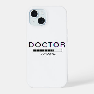 Coque iPhone 15 Docteur Pixel Glitch Humour de Chargement