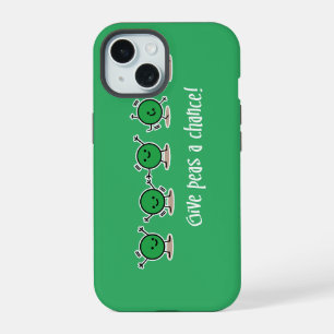 Coque iPhone 15 Donnez une chance aux petits pois
