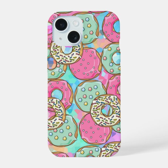 Coque iPhone 15 Donuts, gâteaux, cuisine (Verso)
