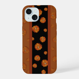 Coque iPhone 15 Dossier téléphonique citrouille