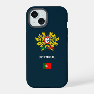Coque iPhone 15 Dossier téléphonique du passeport portugais