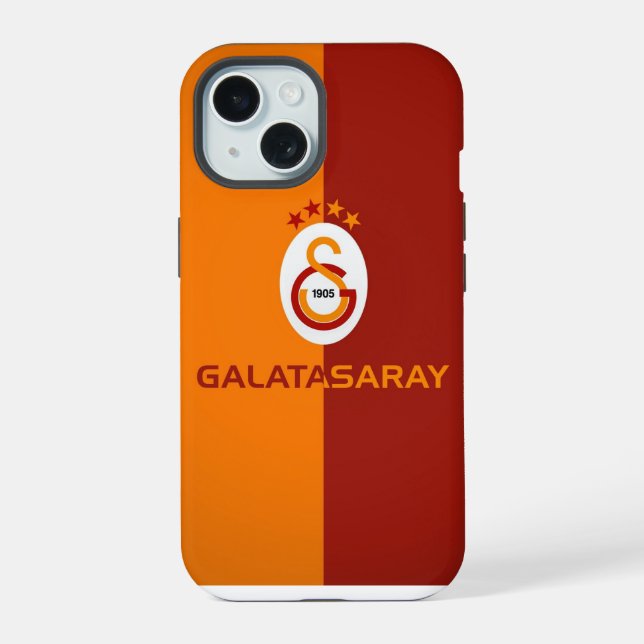 Coque iPhone 15 Dossier téléphonique Galatasaray (Verso)