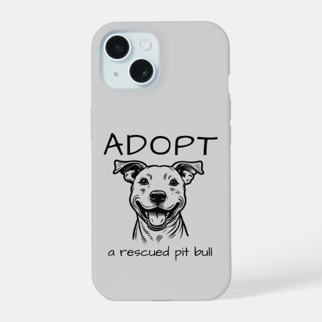Coque iPhone 15 Dossier téléphonique Pit Bull Advocacy (Verso)