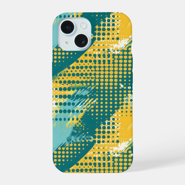 Coque iPhone 15 Dotwave rétro (Verso)