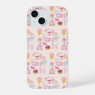 Coque iPhone 15 Douceur des chats roses