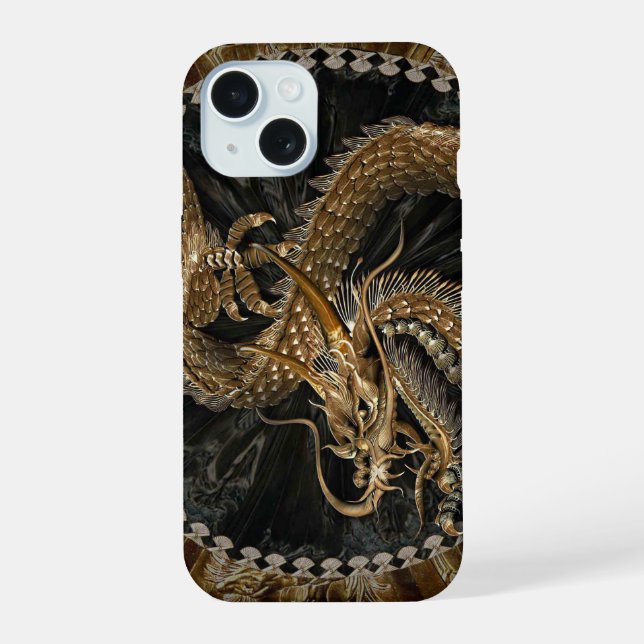 Coque iPhone 15 Dragon (Verso)