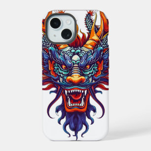 Coque iPhone 15 Dragon Chinois Coloré