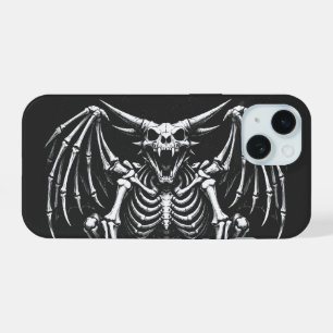 Coque iPhone 15 Dragon squelette par BurnsInHell