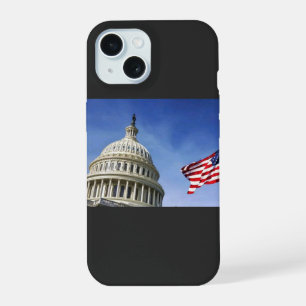 Coque iPhone 15 Drapeau américain et fierté patriotique USA du Cap