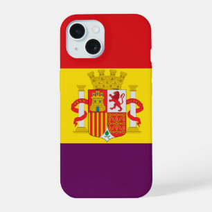 Coque iPhone 15 Drapeau de la Deuxième République espagnole