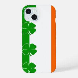 Coque iPhone 15 Drapeau trèfle [Fierté irlandaise]