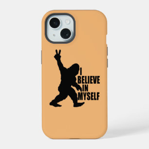 Coque iPhone 15 Drôle Bigfoot - Je crois en moi-même
