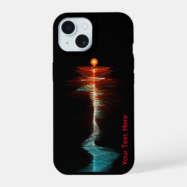 Coque iPhone 15 Dualité de la vague de particules (Verso)