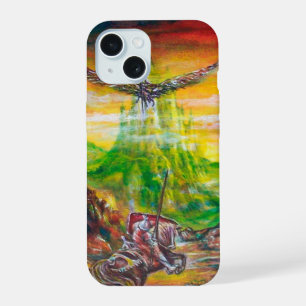 COQUE iPhone 15 DUEL MAGIQUE ENTRE BRADAMANT ET NÉCROMANCIEN
