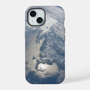Coque iPhone 15 Éblouissement solaire sur la côte du Massachusetts