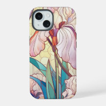 Élégant Art Nouveau Vitrail Papillon en fer