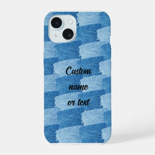 Coque iPhone 15 Élégant étui téléphonique personnalisable Blue Den
