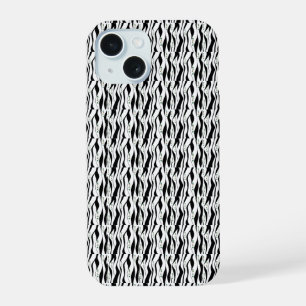 Coque iPhone 15 Élégant noir et blanc