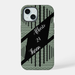 Coque iPhone 15 Élégant Script Son Sa Mariée Marié Mariage
