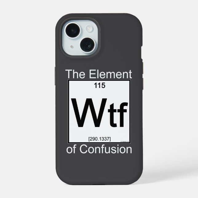 Coque iPhone 15 Élément WTF (Verso)