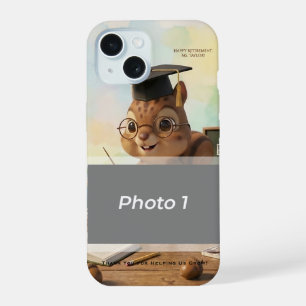 Coque iPhone 15 Enseignant Écureuil Mignon Retraite iPhone 15 Anné