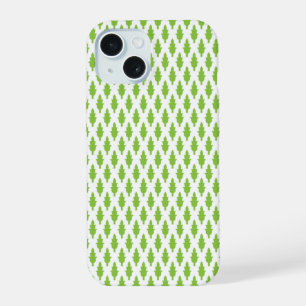 Coque iPhone 15 Ensemble de dossiers verts botaniques