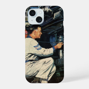 Coque iPhone 15 Entreprise de réparation de voitures anciennes Méc