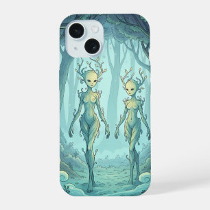Coque iPhone 15 Esprits de la forêt mystique