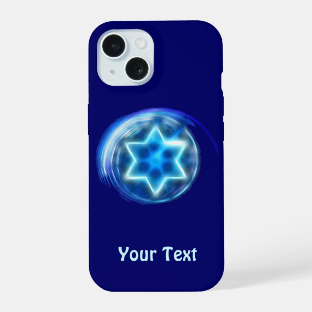 Coque iPhone 15 Étoile encerclée (Verso)