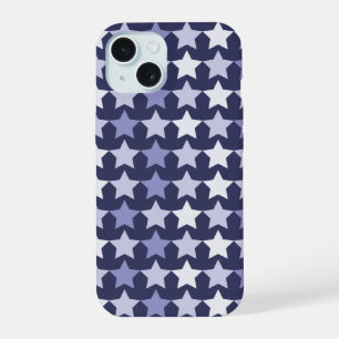 Coque iPhone 15 Étoiles Bleues Patriotiques
