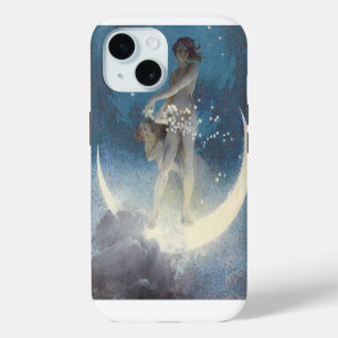 Coque iPhone 15 Étoiles éparpillées Art nouveau d'Edwin Blashfield