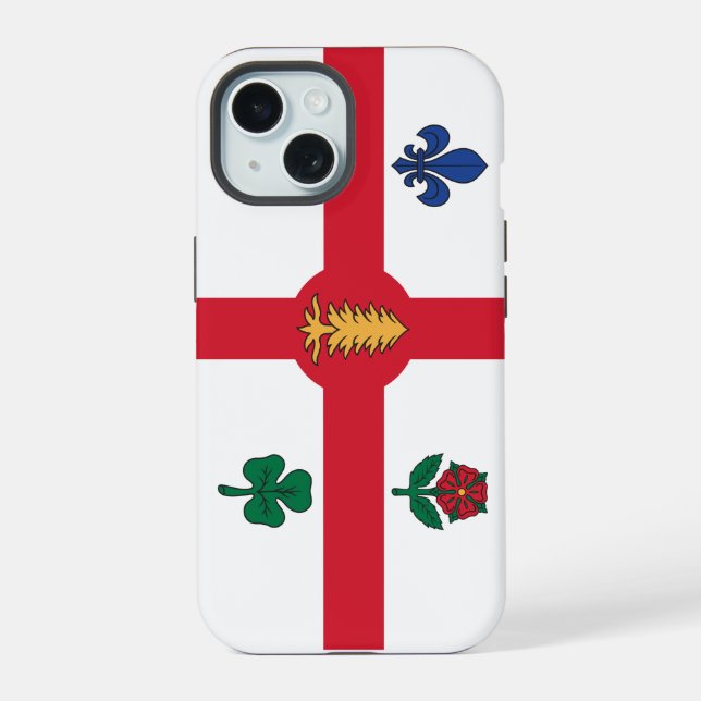 Coque iPhone 15 Étui Case-Mate pour Apple iPhone 15 avec drapeau d (Verso)