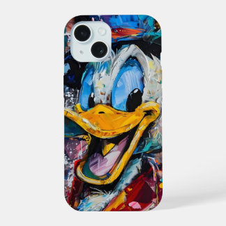 Coque iPhone 15 Étui coloré pour iPhone 15 de Donald le Canard
