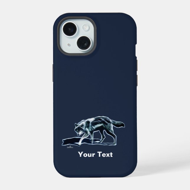 Coque iPhone 15 Étui Dark Wolf Case-Mate pour iPhone (Verso)