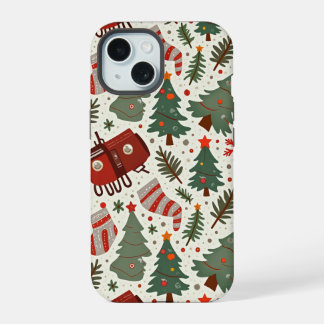 Coque iPhone 15 Étui de Noël pour iPhone 15