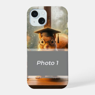 Coque iPhone 15 Étui de reconnaissance pour l'enseignant écureuil