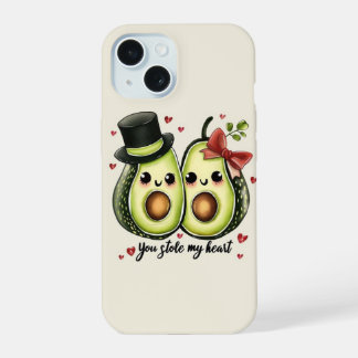 Coque iPhone 15 Étui de téléphone à l'esthétique de l'amour kawaii