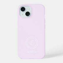 Étui de téléphone à monogramme et nom personnalisa